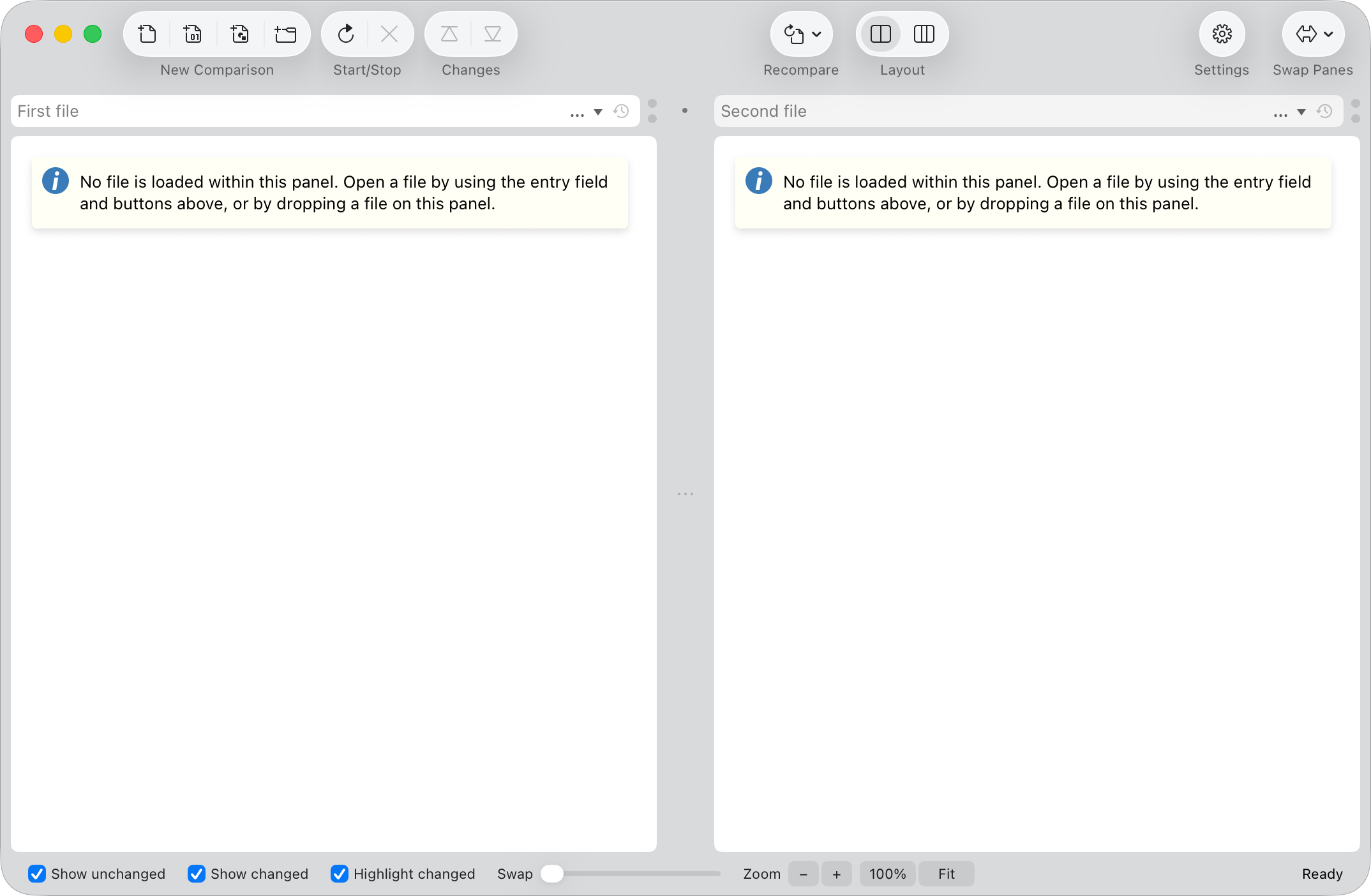 A new image comparison window